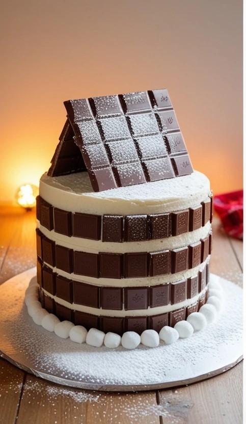 Swiss Chocolate Chalet Cake