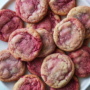 Strawberry and hibiscus snickerdoodles
