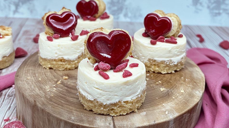 Mini Jammie Dodger Cheesecakes