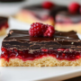 dark chocolate raspberry pie bars​