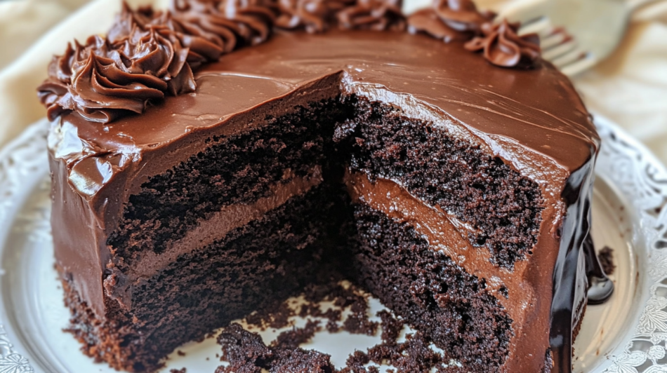 Brick street chocolate cake