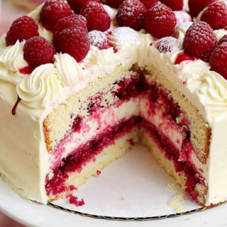 White Chocolate Raspberry Dream Cake